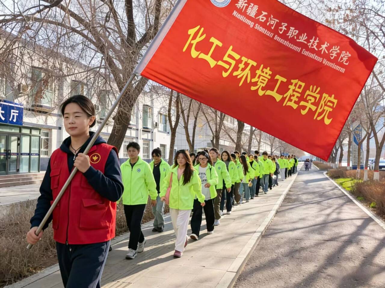 食品工程学院（化工与环境工程学院）开展“忆军垦峥嵘岁月・铸时代奋进担当”清明祭英烈活动