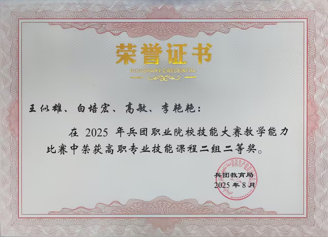 2025年兵团职业院校技能大赛教学能力比赛二等奖