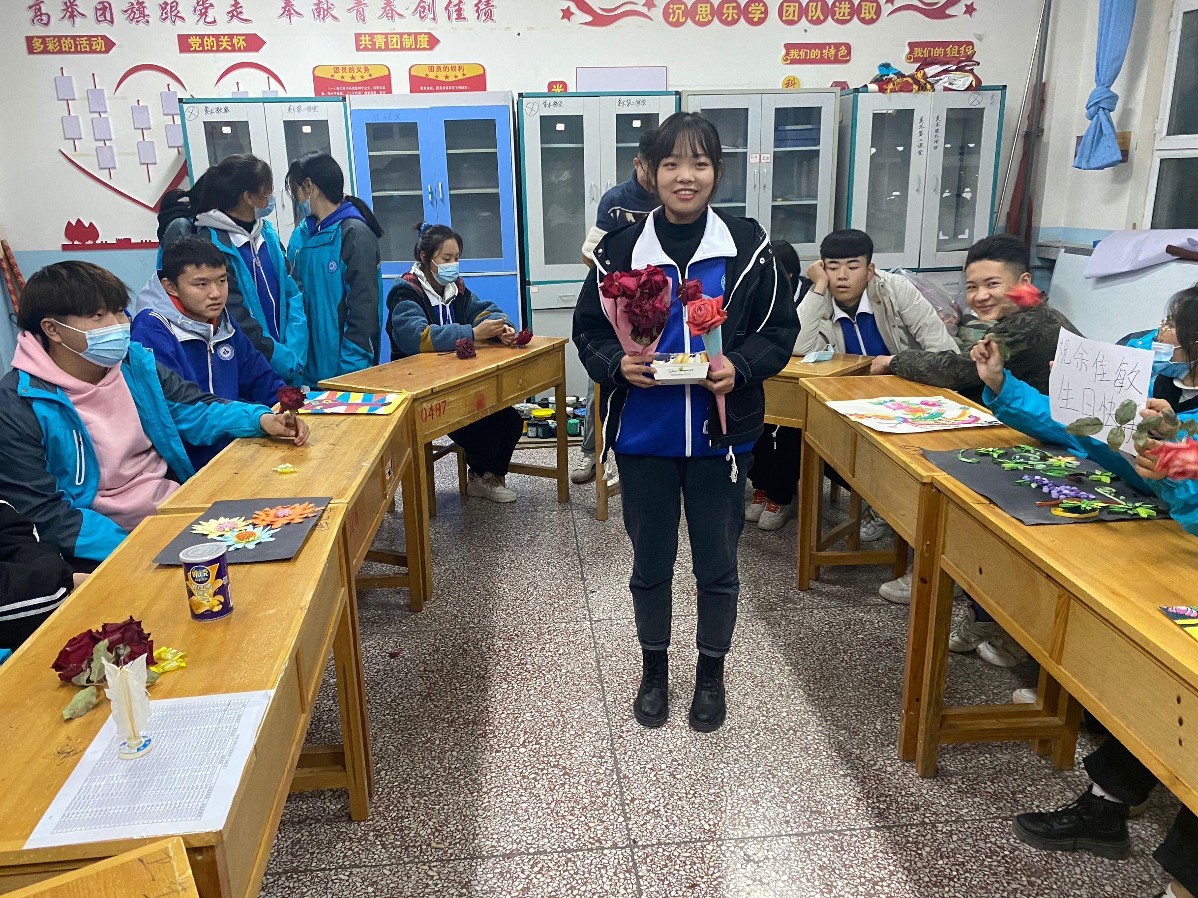 “隔离病毒,不隔离爱”——记中职分院一场特殊生日会