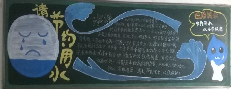 “节约水资源”板报评比