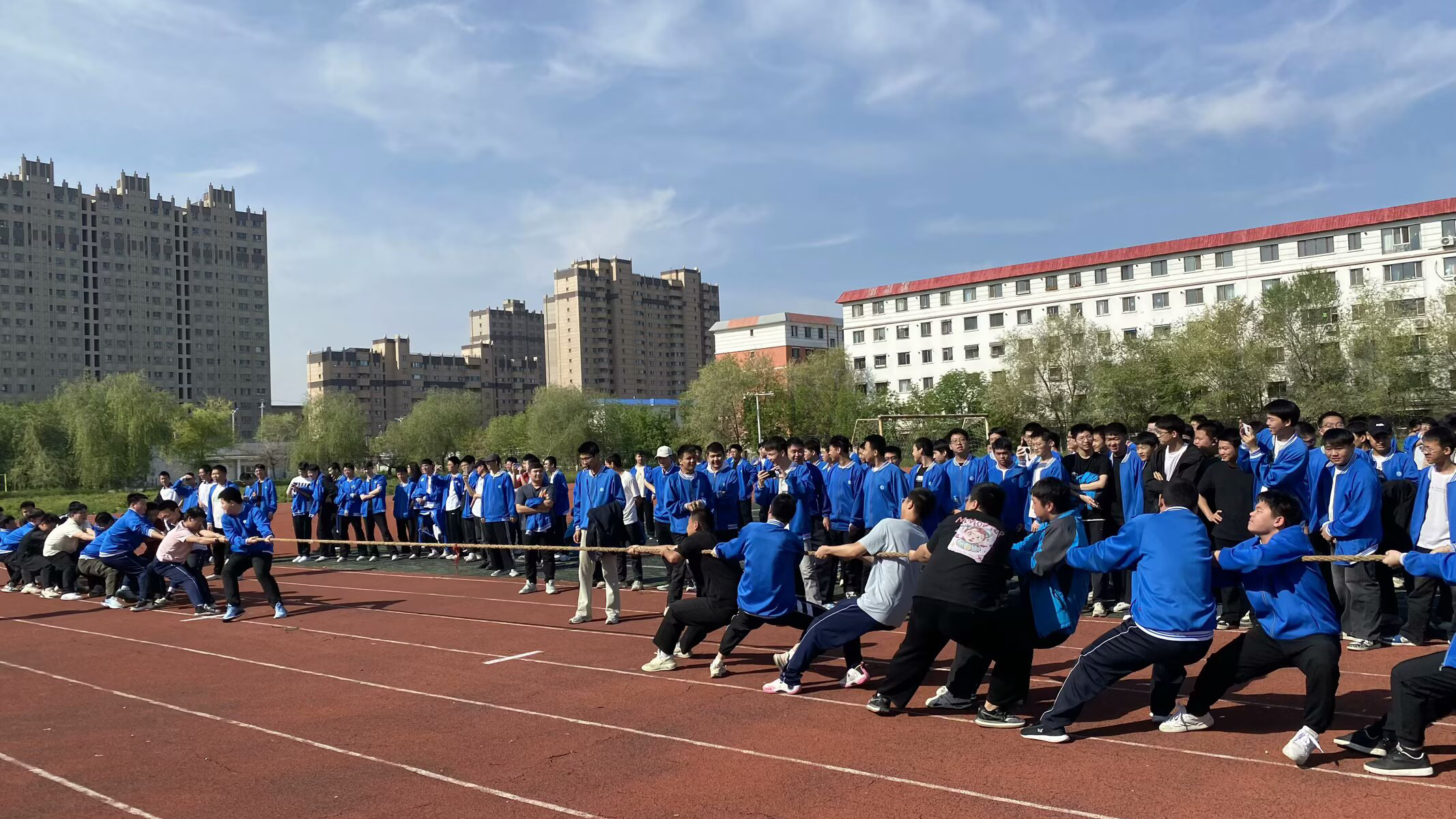 青春正燃 凝“绳”聚力——公共基础学院开展拔河比赛活动